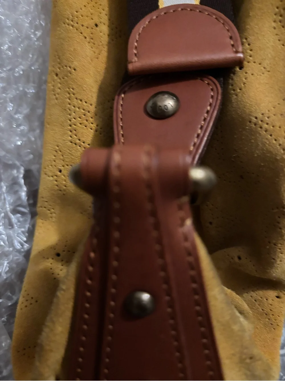 Louis Vuitton Onatah GM Suede Hobo with Brown Strap